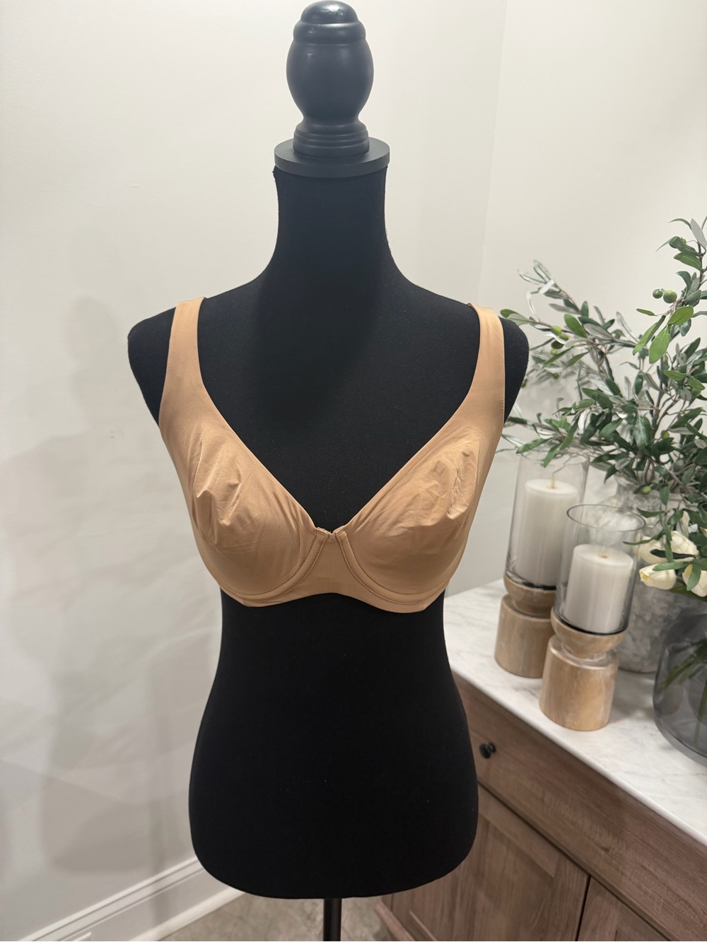 CUUP The Scoop Micro Unlined Underwire Bra in Taupe/Nude